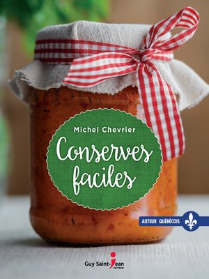 cover image of Conserves faciles